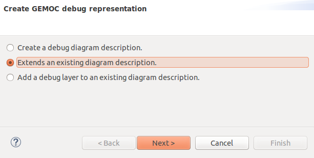 Select "Extends an existing diagram description"