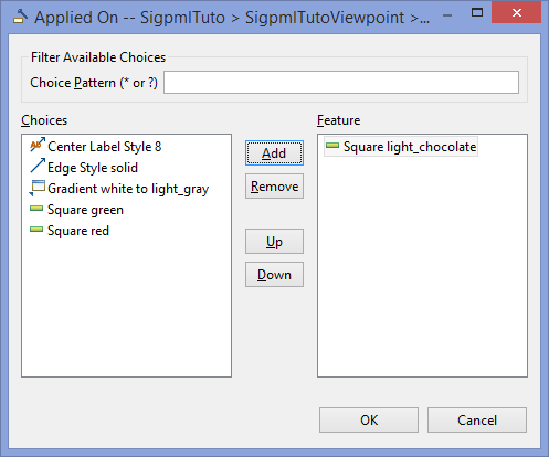 Select Graphical element